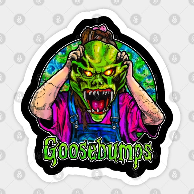 Goosebumps The Haunted Mask. Sticker by Inking Imp